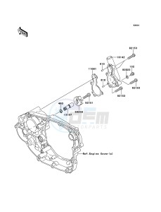 KX450F KX450E9F EU drawing Water Pump