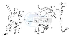 TRX350TM RANCHER S drawing HANDLE PIPE (1)