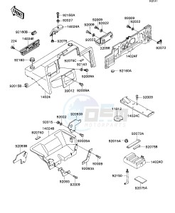 KAF 540 C [MULE 2010] (C1) [MULE 2010] drawing FRAME FITTING-- COVER- -