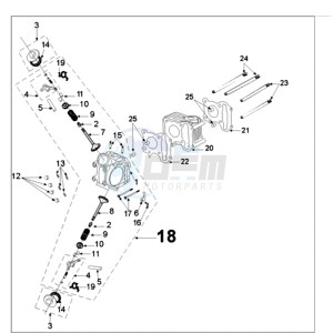 TWEET 50 A X drawing CYLINDER HEAD / CYLINDER