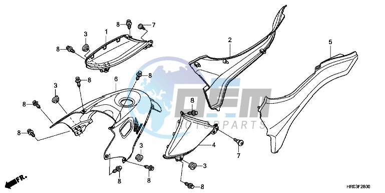 SIDE COVER/ TANK COVER