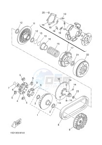 YP400RA X-MAX 400 ABS (BL11 BL11 BL11 BL11) drawing CLUTCH