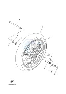 MTT690-U MT-07 TRACER TRACER 700 (BC62 BC62 BC62 BC62 BC62) drawing FRONT WHEEL