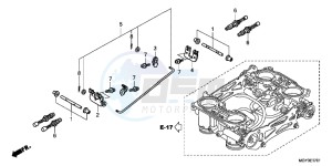 VFR800XC drawing THROTTLE BODY (COMPONENT PARTS)