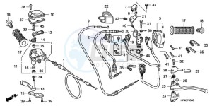 TRX420FEA Australia - (U / 4WD) drawing HANDLE LEVER/SWITCH/CABLE