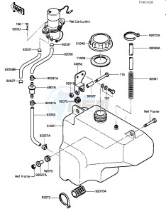 KLT 200 C [KLT200] (C2) | DIFFIRENTIAL AXLE [KLT200] drawing FUEL TANK -- 84 KLT200-C2- -