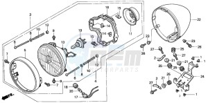 NV750C2 drawing HEADLIGHT