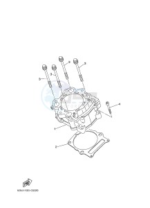 YXM700E YXM70VPXG VIKING EPS (B423) drawing CYLINDER