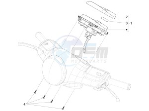 LX 125 4T 3V ie Vietnam drawing Meter combination - Cruscotto