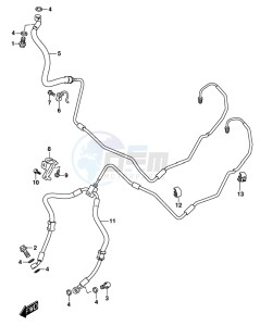 GSX-S1000F drawing FRONT BRAKE HOSE