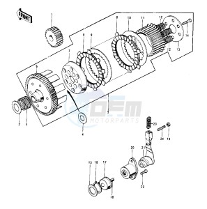 G4 TR (A-C) 100 drawing CLUTCH -- 70-73- -