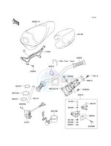 JT 1500 A [STX-15F] (A1-A2) [STX-15F] drawing HANDLEBAR