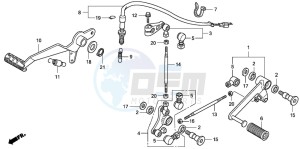 CBF1000A drawing PEDAL