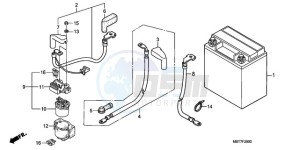 XL1000VA9 Europe Direct - (ED / ABS) drawing BATTERY