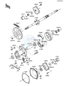 KLF 110 B [MOJAVE 110E] (B1-B2) [MOJAVE 110E] drawing REAR HUB