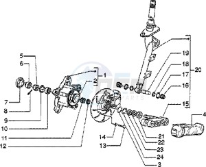 ET2 50 drawing Steering column - Disc brake