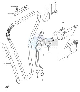 GSX-R750W (E28) drawing CAM CHAIN