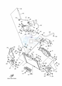 MT-09 MTN850-A (BS2T) drawing RADIATOR & HOSE