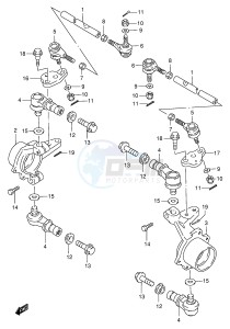 LT-F250 (E24) drawing KNUCKLE ARM