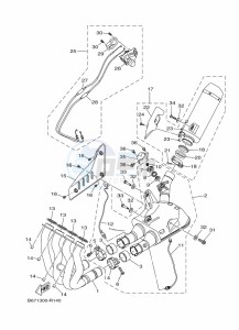 MT-10 MTN1000 (B67S) drawing EXHAUST