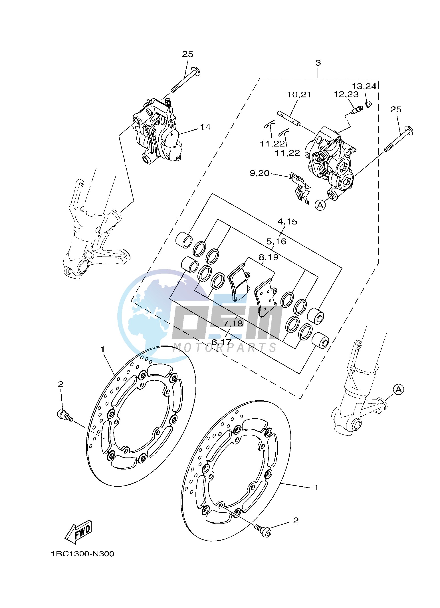 FRONT BRAKE CALIPER