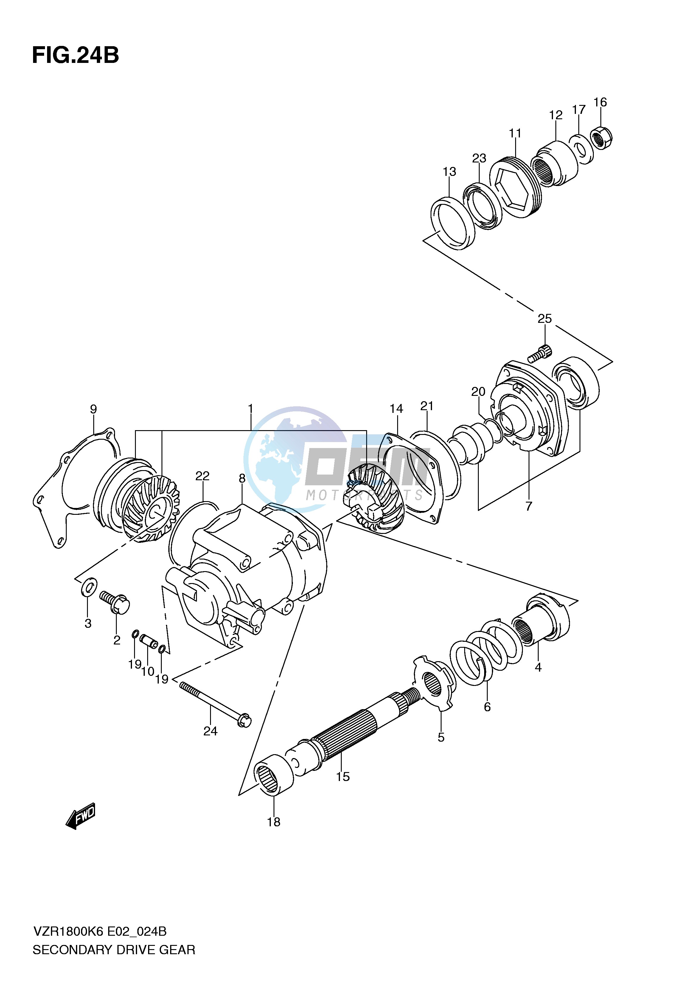 SECONDARY DRIVE GEAR (MODEL L0)