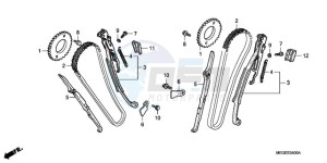 VT750C9 Europe Direct - (ED / MME) drawing CAM CHAIN