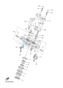 FZ1-S FZ1 FAZER 1000 (2DV6) drawing STEERING