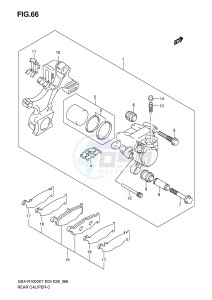 GSX-R1000 (E3-E28) drawing REAR CALIPER