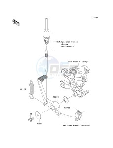 KRF 750 F [TERYX 750 4X4 NRA OUTDOORS] (F8F) C8FA drawing BRAKE PEDAL_TORQUE LINK