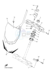 YZ250F (17DH 17DJ 17DK 17DL) drawing STEERING