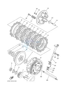 YFM250R RAPTOR 250 (33B7) drawing CLUTCH