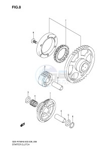 GSX-R750 (E3-E28) drawing STARTER CLUTCH