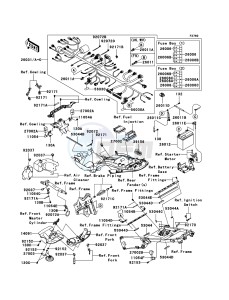 ZZR1400 ABS ZX1400B7F FR GB XX (EU ME A(FRICA) drawing Chassis Electrical Equipment