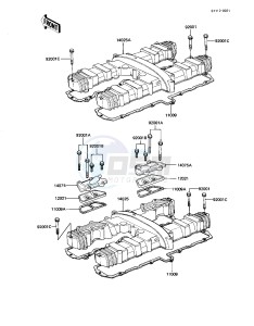 KZ 1100 D [SPECTRE] (D1-D2) [SPECTRE] drawing CYLINDER HEAD COVER