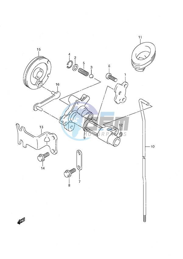 Clutch Rod Non-Remote Control