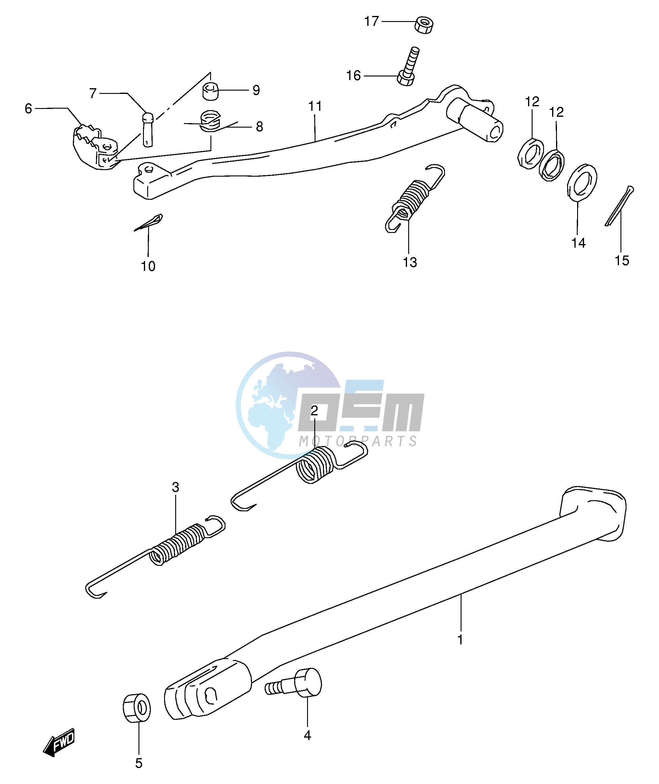 STAND - REAR BRAKE