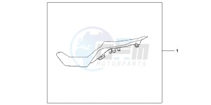 VFR1200FD VFR1200F UK - (E) drawing LOW SEAT