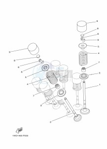 YZF320-A YZF-R3 (B7PD) drawing VALVE