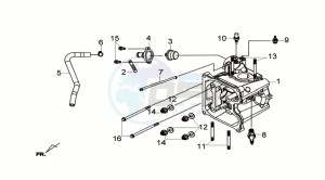 GTS 300i ABS drawing CYLINDER HEAD CPL