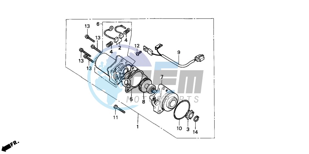 STARTING MOTOR (C90MP/MT)