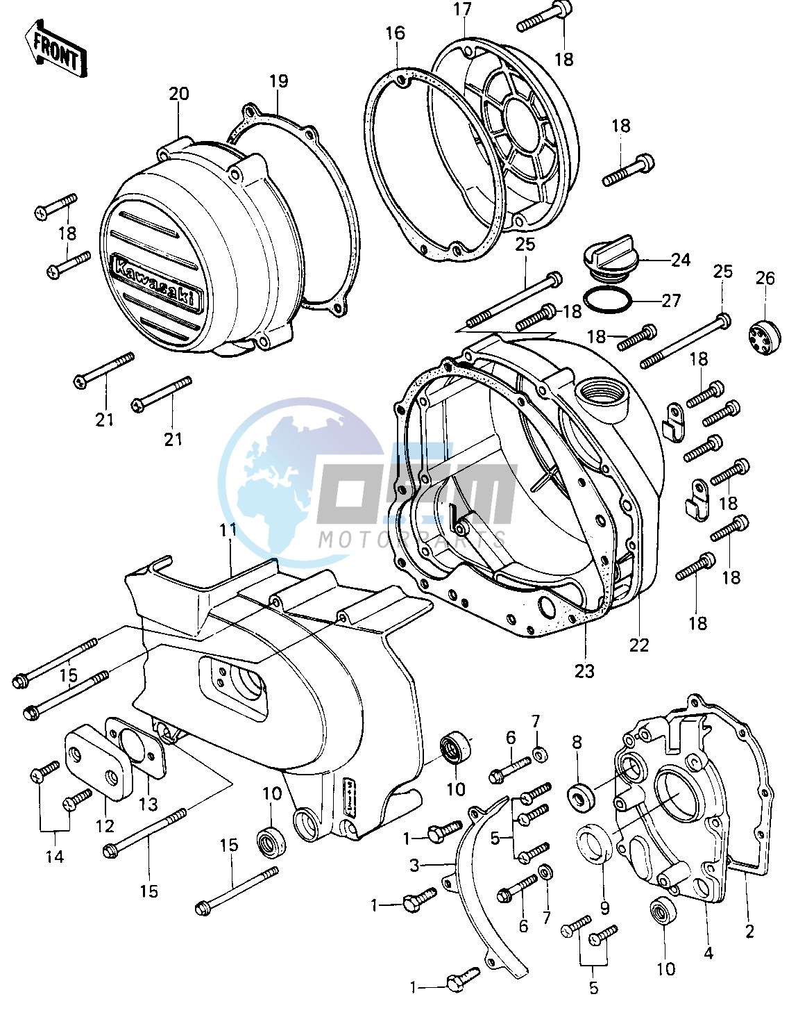 ENGINE COVERS -- 80 KZY 50-E1- -