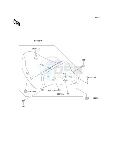 VN 1600 B [VULCAN 1600 MEAN STREAK] (B6F-B8FA) B7FA drawing SEAT