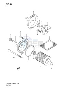 LT-F250 (E28-E33) drawing OIL PUMP