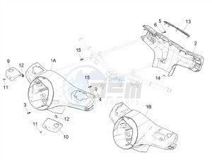 GTS 300 4T 4V IE ABS E3-E4 (NAFTA) drawing Handlebars coverages