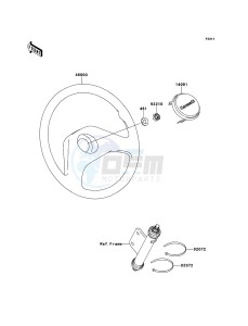 MULE_600 KAF400BFF EU drawing Steering Wheel