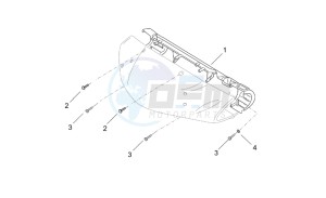 Leonardo 125-150 drawing Front body - Dashboard panel