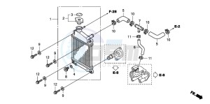 NHX110WH drawing RADIATOR