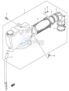 VS800 (E3-E28) INTRUDER drawing AIR CLEANER (FRONT)