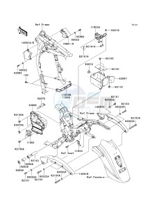 VN 1600 A [VULCAN 1600 CLASSIC] (A6F-A8FA) A8F drawing FRAME FITTINGS